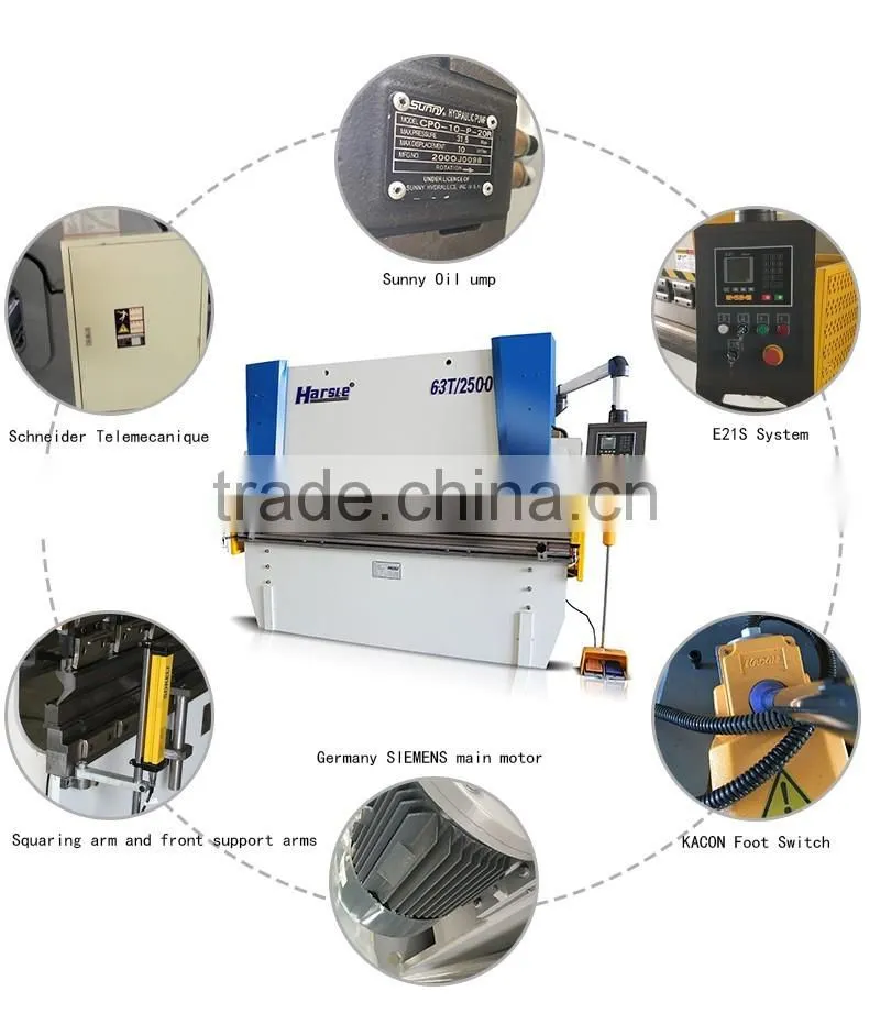 WC67Y Sheet Metal Hydraulic Bending Machine Hydraulic Press Brake