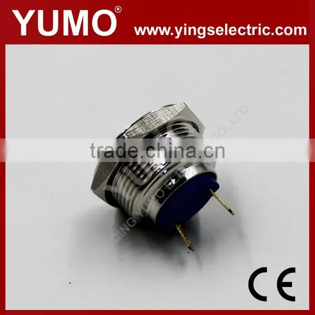 Hot sale JS19B ROHS 19mm domed IP65 momentary pin terminal 2A/36VDC push button switch waterproof push button