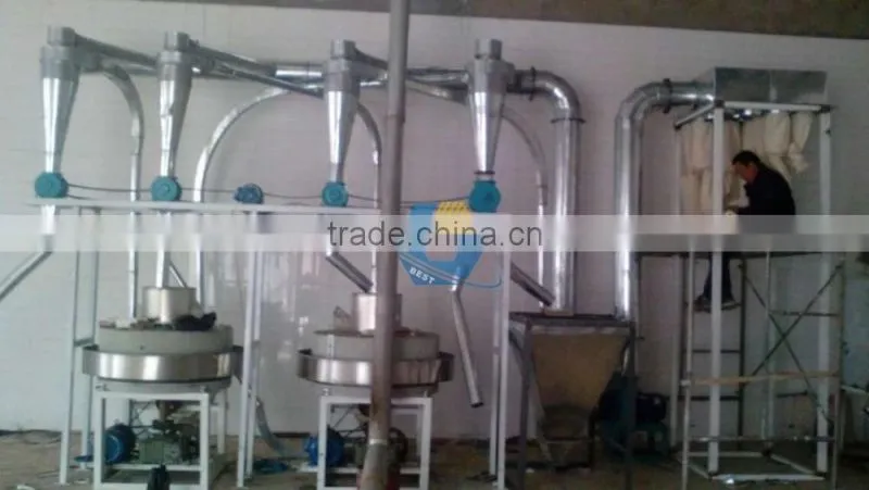 Natural high nutrition value wheat flour automatic stone mill for sale