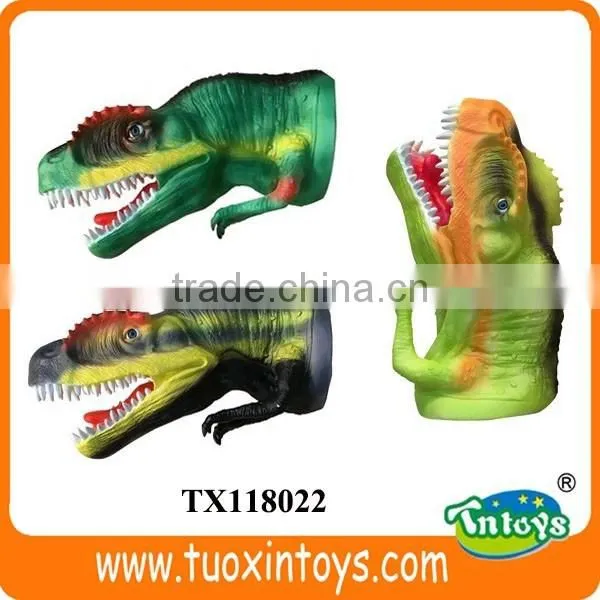 cheap rubber dinosaur hand puppet