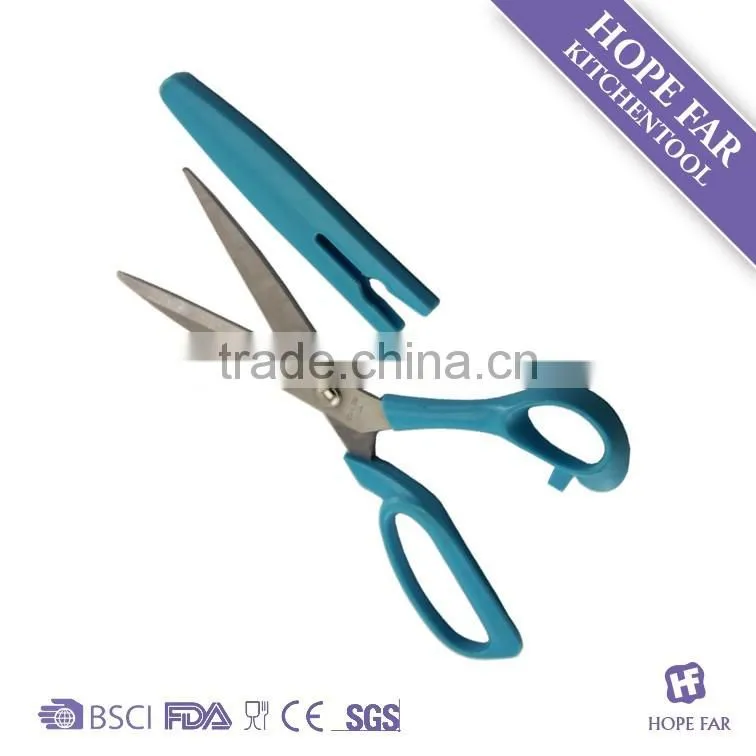 K718 Stainless steel household shear scissors with plastic sheath