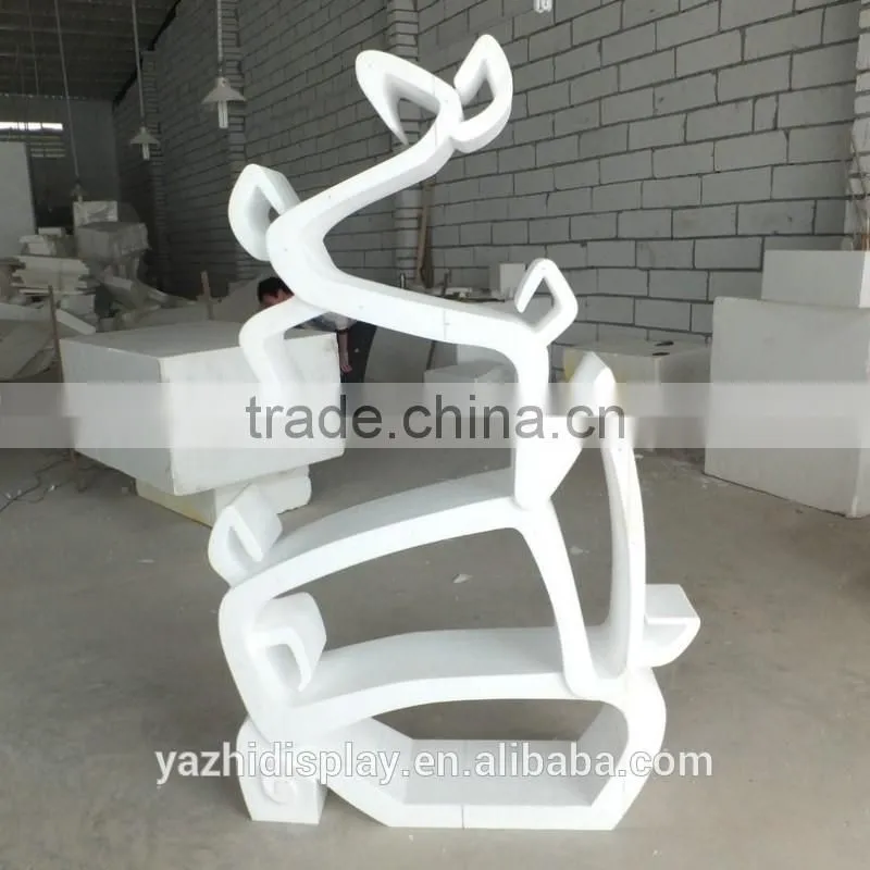 Modern Fiberglass red bookcase for home decoration