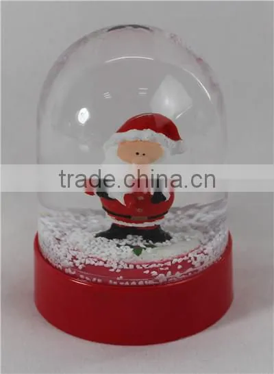 Christmas plastic snow globe