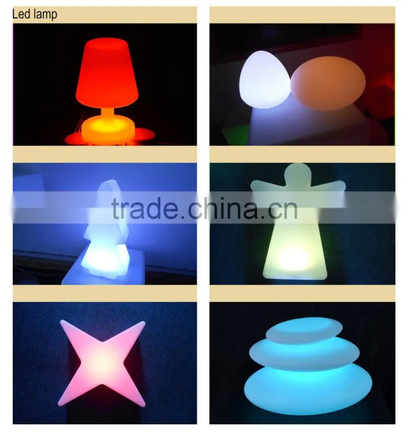 PE remote control battery operated LED apple Bar Chair