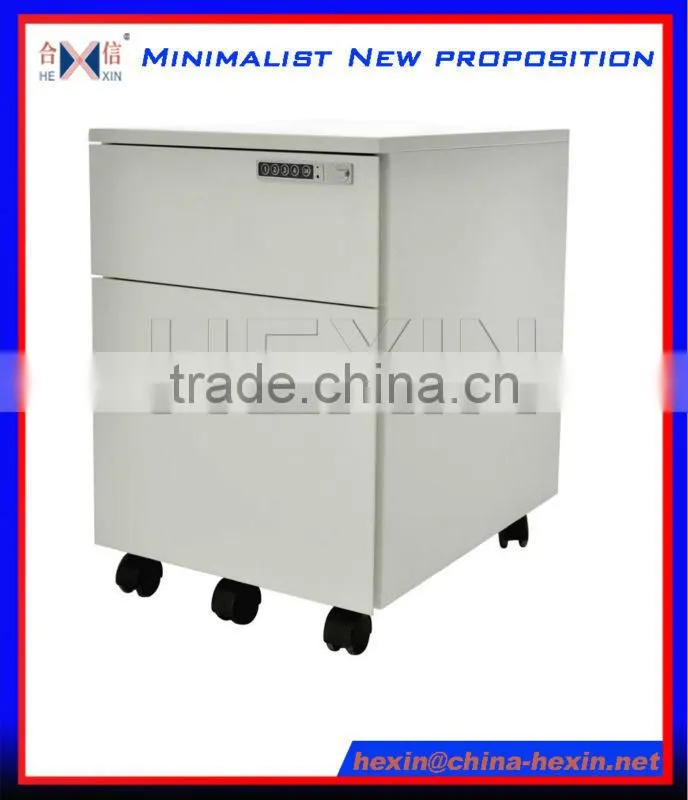 New Metal Mobile Pedestal with Combintation Lock, Digital Lock Pedestal,code lock pedestal