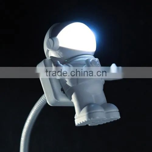 Supply Creative fashion Astronaut USB Night light / Variety bending small table lamp