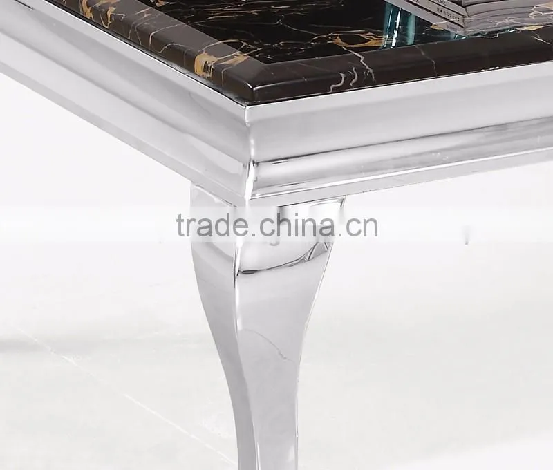 newest model coffee table with black marble top