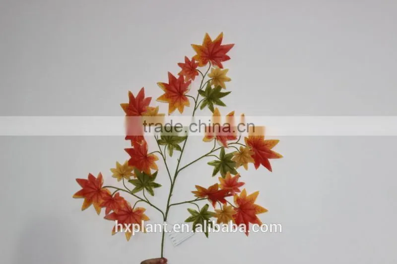 wholesale plastic artificial red maple leaves on the sale
