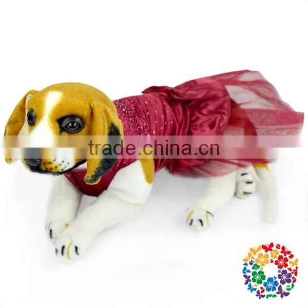 Wholesale High Quality Lovely Pet Dog Tutu Dress Cherry Chiffon Pet Dog Clothes