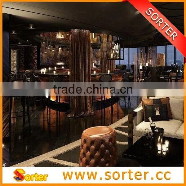 Sorter golden aluminum alloy metal cloth for folding screen