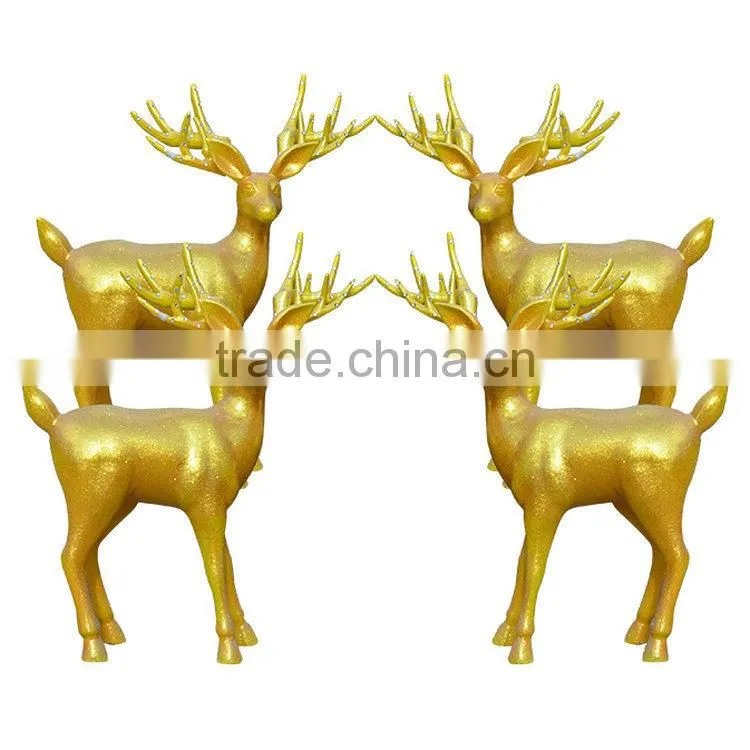 Fiber glass reindeer decoration statue