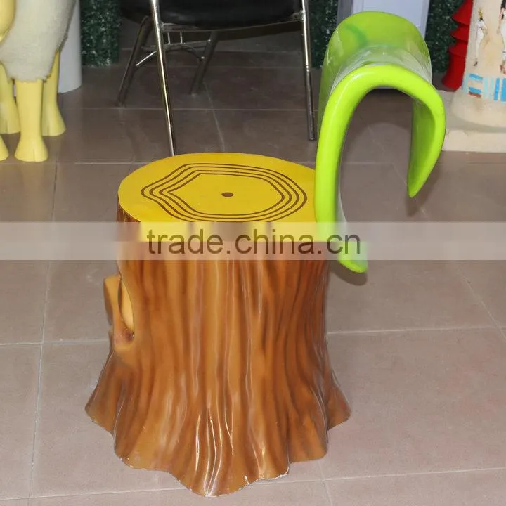 Cute fiberglass cartoon chair