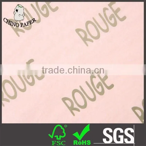 Gift Pink tissue paper with gold logo on