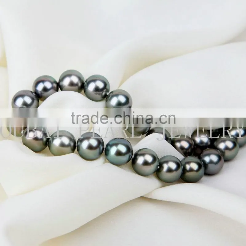 10-11mm AAA peacock round south sea pearl strands