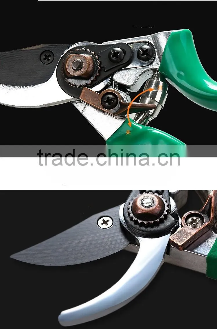 8" bypass garden pruning shears plant fruit scissors pruner snip gardening secateurs hand tool