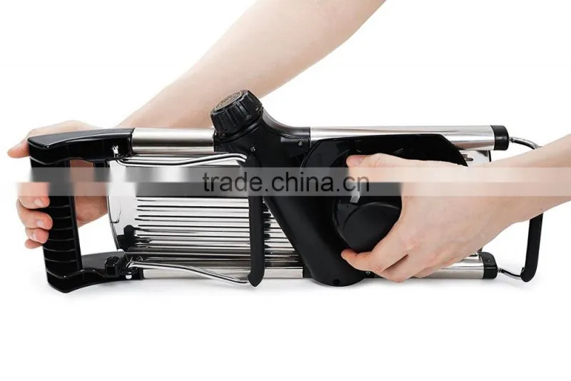 Stainless Steel Mandoline Slicer Adjustable Blades Vegetable Food Cutter