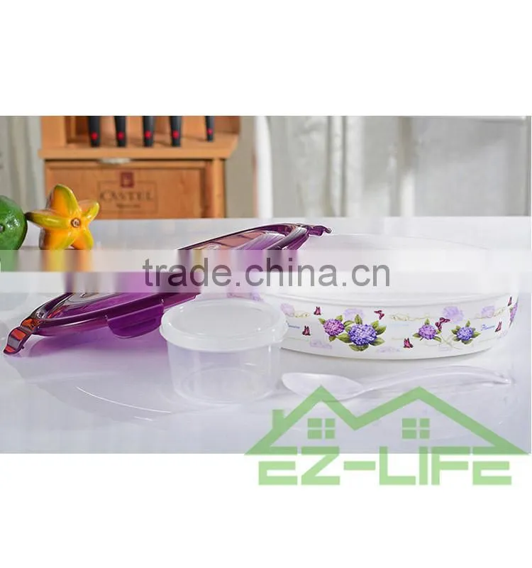 Healthy BPA free microwave oven safe big plastic lunch box for adults