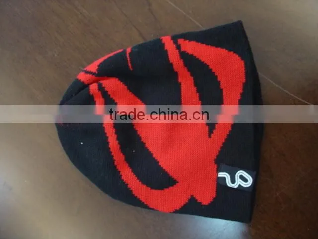 fashion knit hats with jacquard