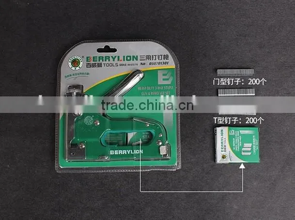 BERRYLION best selling three purposes heavy duty hand nail gun manual