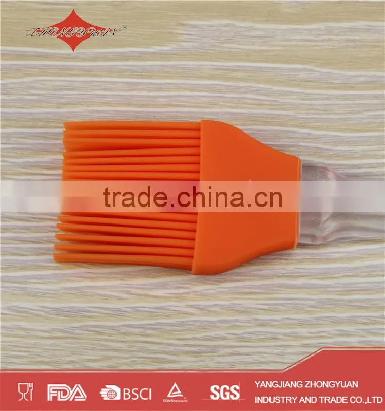 silicone basting brush set with plastic handle