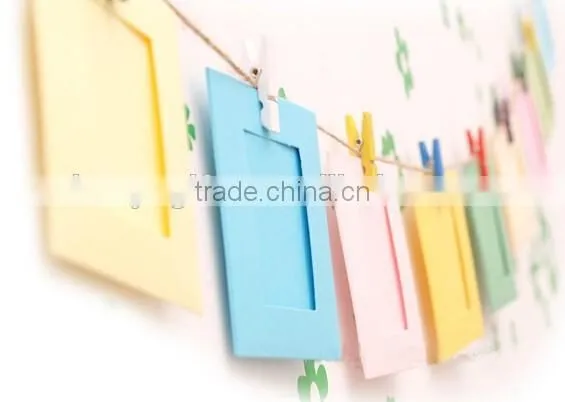 DIY Photo Picture Frame Paper Frames Solid Colorful Home Decorations