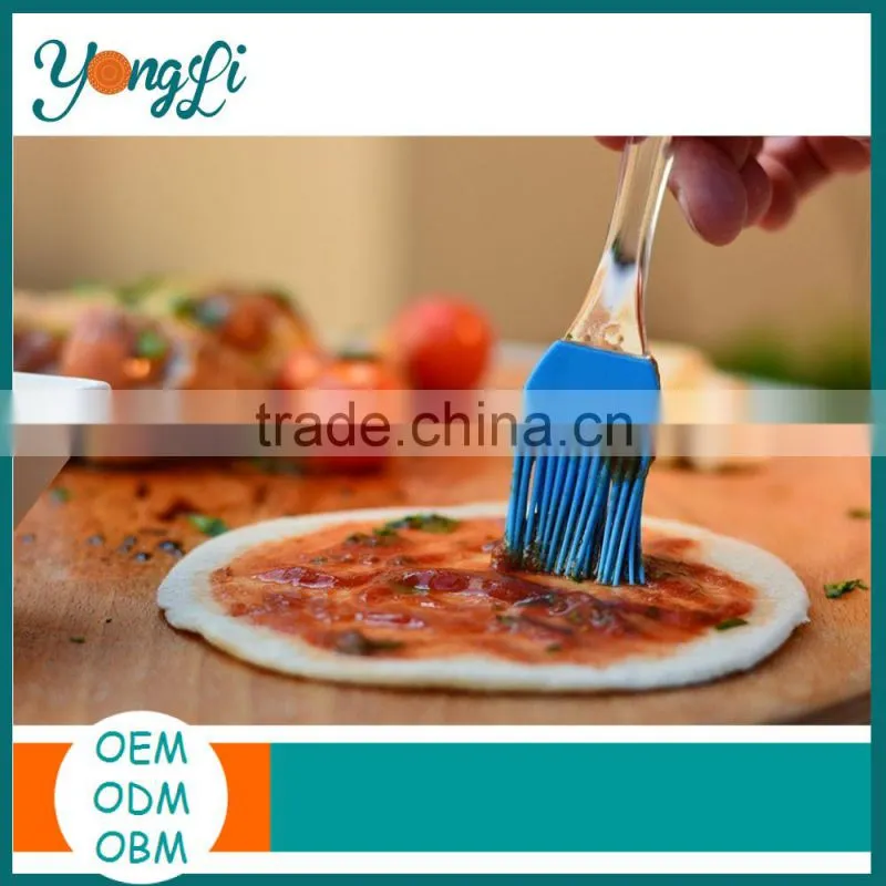 Wholesale Silicone plasitc handle grill brush ,BBQ Grill Brush 2015