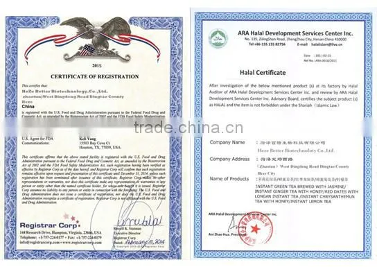 Manufacturer OEM service Instant Honeyed Ginger Tea, Instant Lemon Ginger Tea, Red Ginger Tea