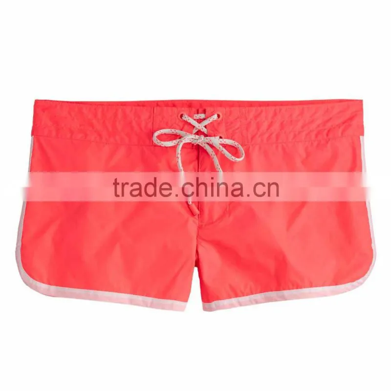 Wholesale Custom Woman Summer Fashion Dry Quick Nylon Beach Retro Sexy Board Surf Shorts