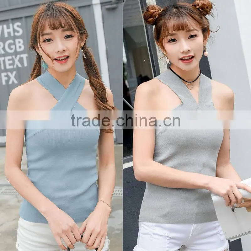 Wholesale Women Tank Tops Sexy Unique T-shirt Vest New design girls sexy tops
