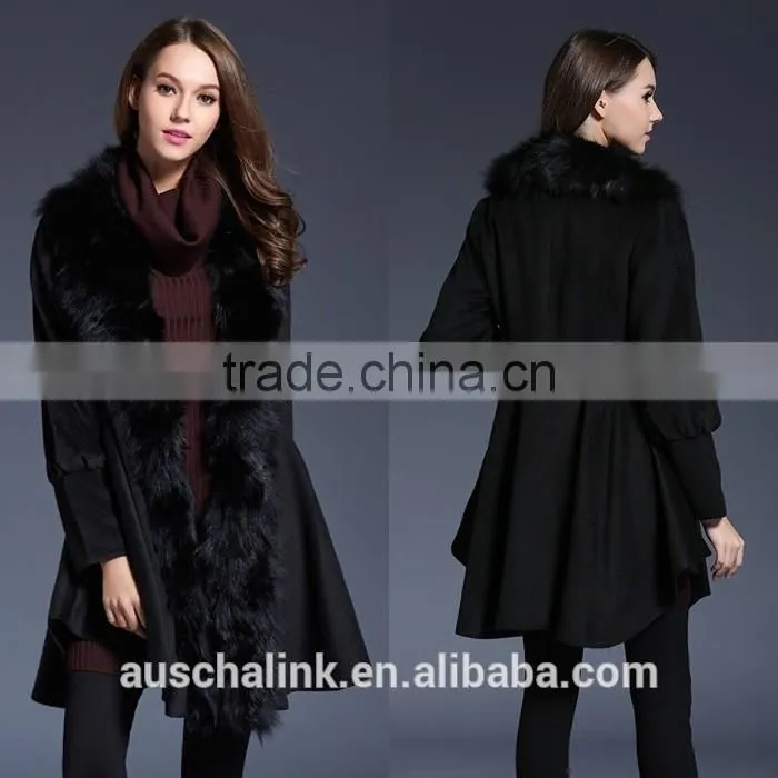 hot sell trendy lady custom made sexy fur coat made in china