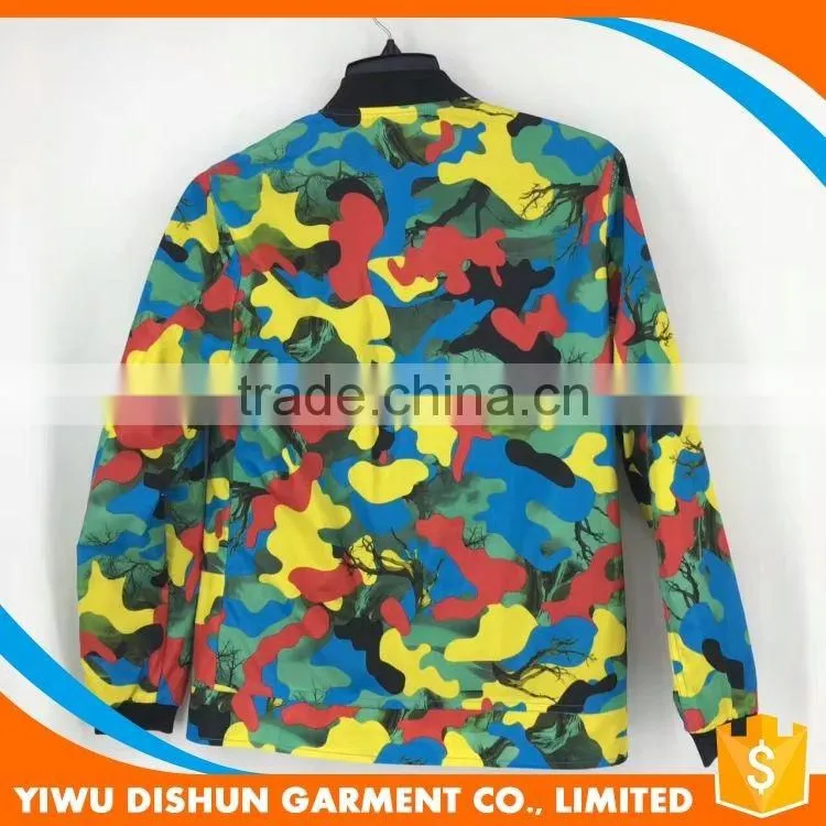 Mens fashion Camouflage all over Print sublimation jackets
