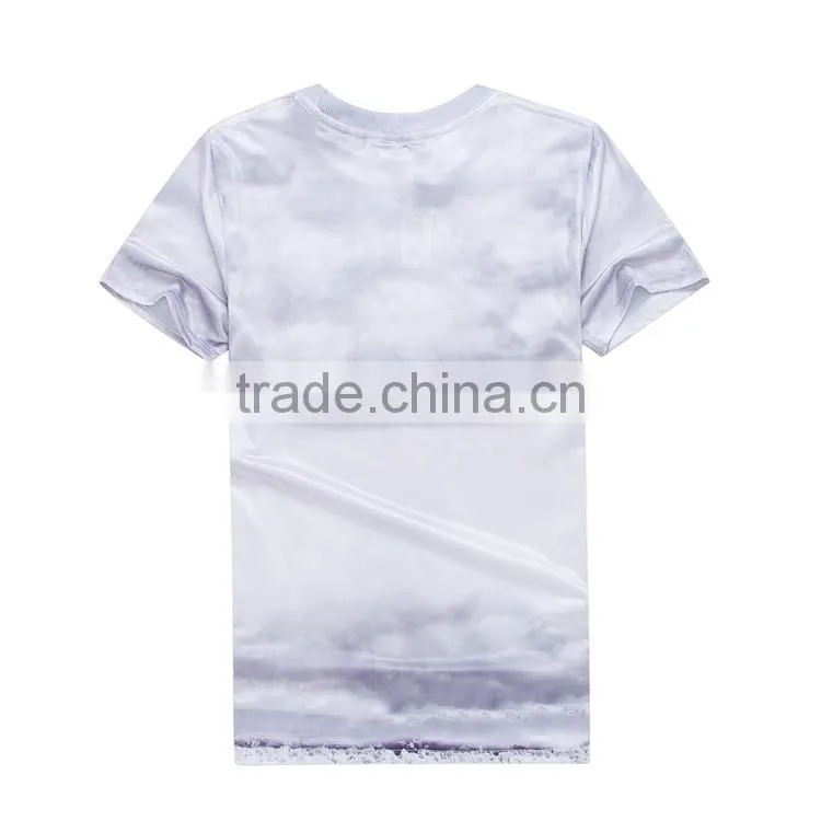 Newest Style Cute Mushroom Cloud Clown Print 3D O-neck Cotton Special Cool Top Tees Men T Shirt