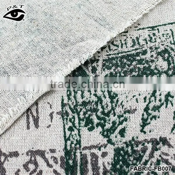 Fashion design linen cotton fabric for bed sheet bolster cushion for leaning on table cloth