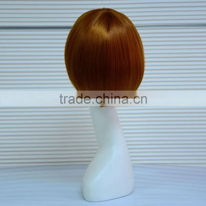 High Quality 2016 New Fashion Pink Wavy Short Bob Wig For Female Model