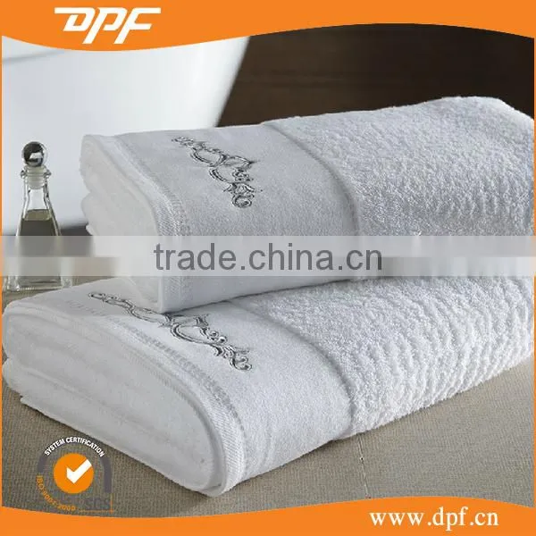 100% cotton 32S embroidery hotel face towel