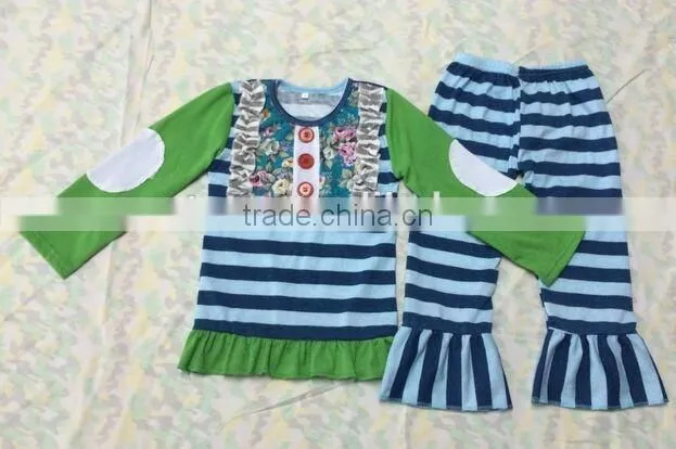 2016 deer patterns christmas pajamas toddler girl clothes boutique childrens clothes sets kids clothing wholesale