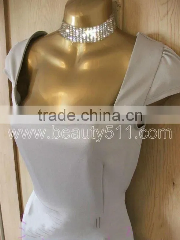 Vintage 40s 50s style satiny gold Galaxy pencil wiggle dress GP008