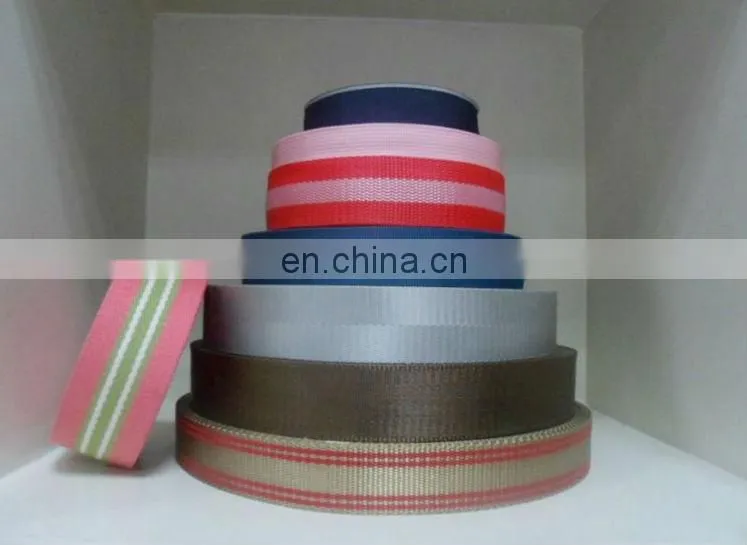 Eco-friendly inelasticity high strength reflective nylon webbing