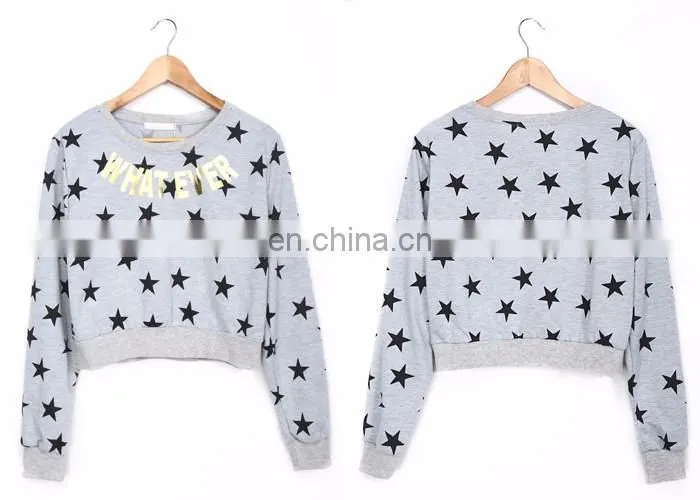 220g cotton fleece vintage women's blouses for work