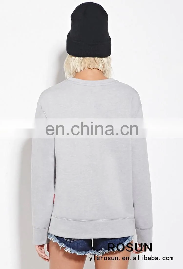 New design Colorful Rainbow Graphic crewneck women Sweatshirt