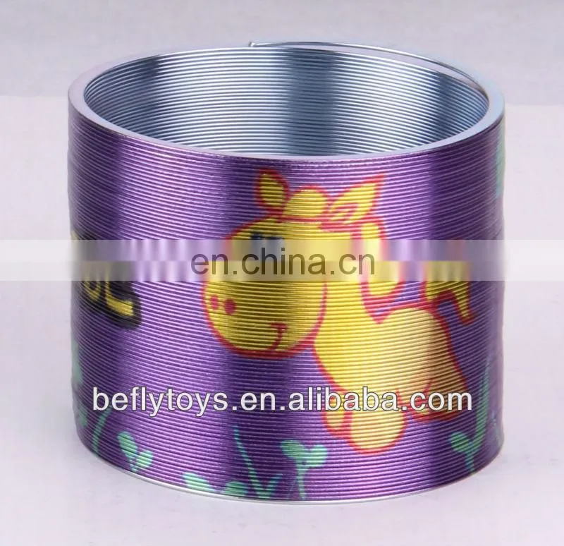 Dia 6cm Pure silver color metal rainbow spring
