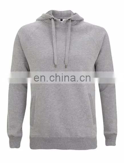 Unisex pullover hoody with side pockets cotton hoodies sweatshirts with zippers