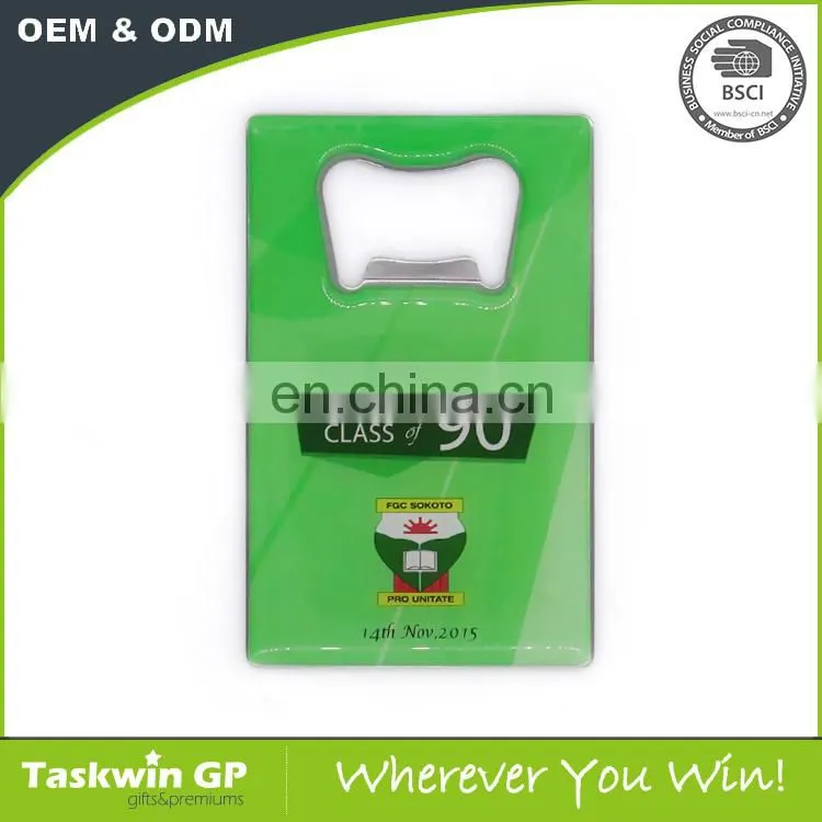Custom Stainless steel Material Credit Card Bottle Opener