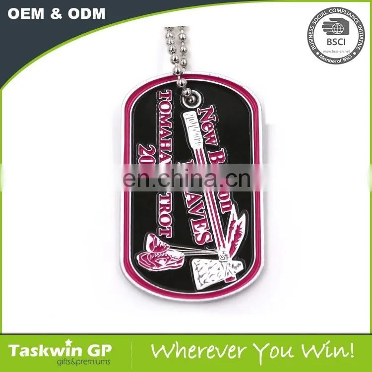 Cheap blank New Decorative Plated Sandblasting metal dog tag