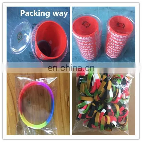 Hot Selling One inch American Flag Silicone Wristbands for USA