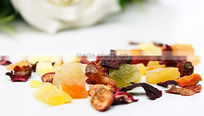 Well-Known Fruit Flavored Tea Dried Fruit Tea With Rose Tea Buds