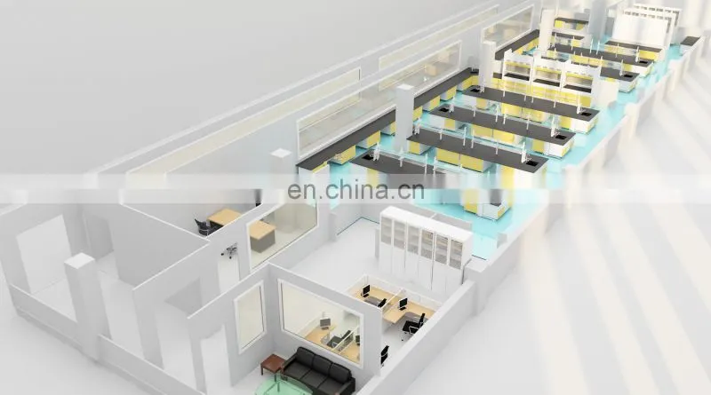 Guangzhou lab furniture manufacturer customized size and color chemistry furniture laboratory