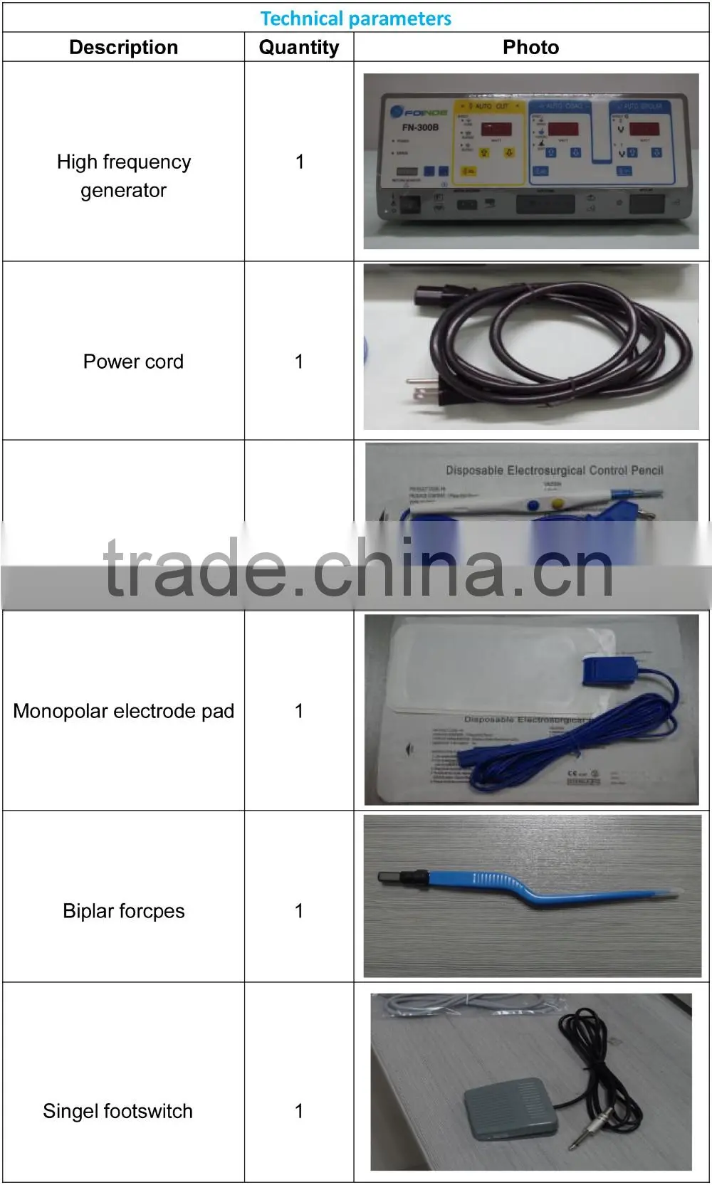 For orthopedic surgry FN 300B High Frequency Electrosurgical Unit
