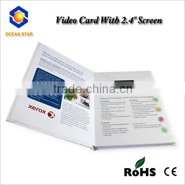 Hot sale hard cover versions available video brochure
