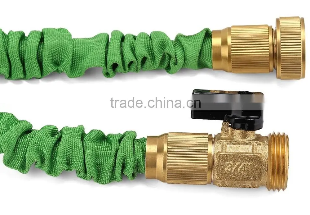 Expandable Garden Hose Strongest Expandable Hose With All Brass Connectors,8 Pattern Spray Nozzle And High Pressure - Resistance